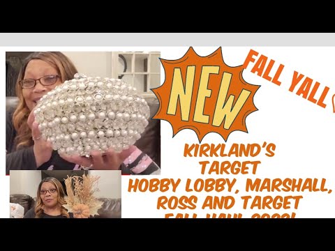 FALL HAUL 2022 - #KIRKLAND'S + #HOBBY LOBBY+ #TARGET #FALL DECORE 2022#subscribe #livinglasterstyle