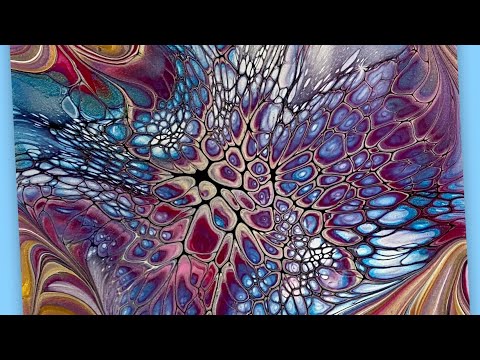 (1066) Awesome Bloom Technique~Modified ~Paint Pouring