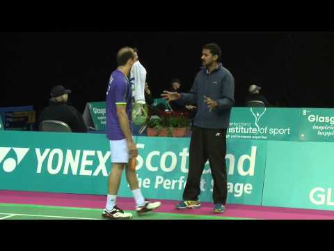 Badminton - Dieter Domke vs Anand Pawar (MS, R16) - Scottish Open 2015