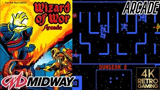 Wizard of Wor Arcade ( Midway 1981 ) 4k Gameplay