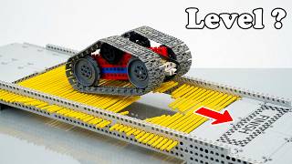 New Test LEGO Tracked Vehicle vs Broken Elastic Bridge | Smart Lego