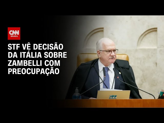 STF diz ver com preocupação decisão da Itália sobre Zambelli | CNN 360°