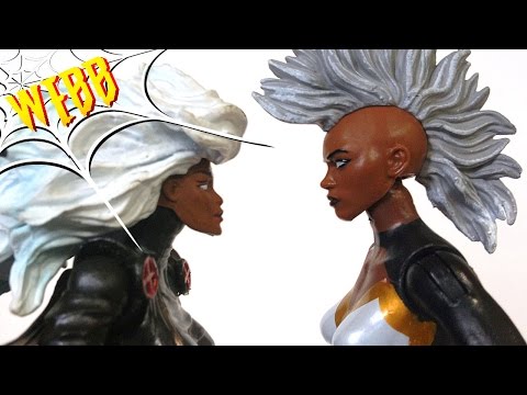 STORM Toy Biz vs Hasbro Marvel Legends Action Figure Comparison