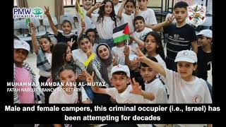 Fatah branch secretary preaching to kids