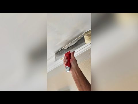 How I Get a Flat Ceiling Repair on an Uneven Surface!