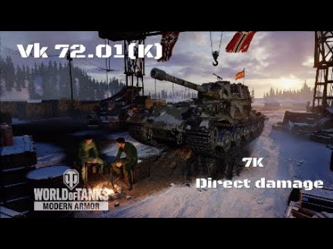 Vk 72.01(K) In Comarca Roja:7K direct damage :Wot console - World of Tanks