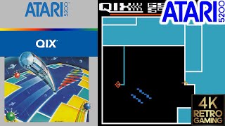 Qix Atari 5200 4k Gameplay