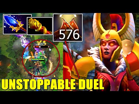 UNSTOPPABLE DUEL 576 [ Legion Commander ] MID 100% SHUTDOWNS — AGHANIM SCEPTER + MONKEY KING BAR