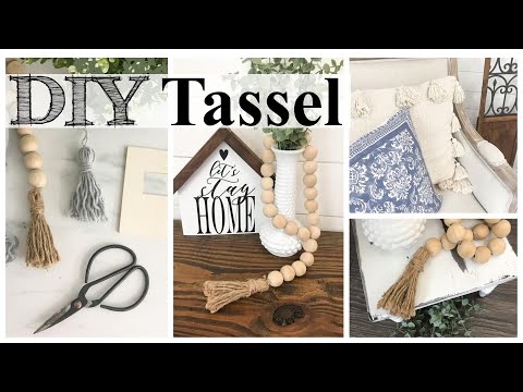 How to Make a Tassel & $1 Reusable Template! | DOLLAR TREE DIY