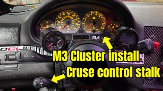 E46 cruise control stalk wiring - rolling 2 step - M3 instrument cluster custom - launch control