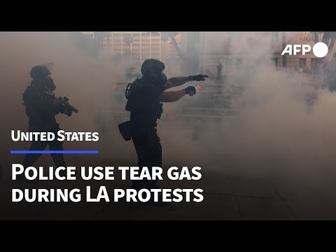 Police use tear gas to disperse protesters in downtown Los Angeles | AFP
