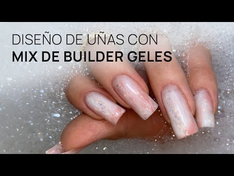 Extensión de uñas con formas superiores dual system y mix de builder gel ✨🎨