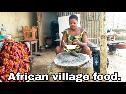 African village lifestyle. kidney beans recipe.cook with me. Togo West Africa 🇹🇬🇹🇬