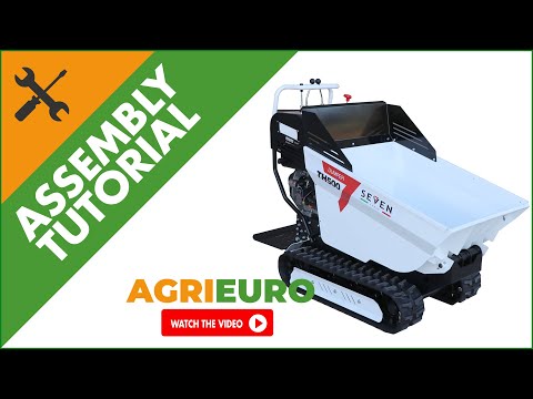 Seven Italy TH500 KM178-E Tracked Power Barrow - Hydraulic dumper, bucket 500 Kg - Assembly tutorial