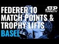 Roger Federer's 10 Championship Points & Trophy Lifts In Basel!