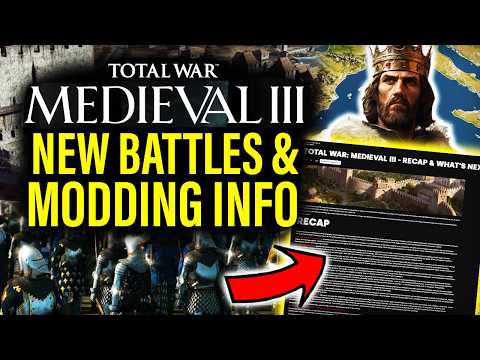 TOTAL WAR MEDIEVAL 3: New Info On Battles, Sieges + Modding