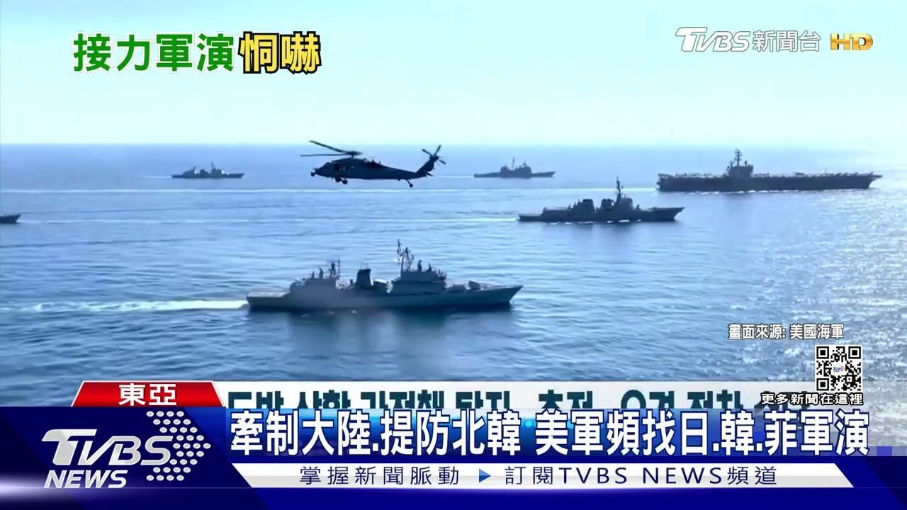 牽制大陸、提防北韓　駐印太美軍忙找日、韓、菲聯合軍演