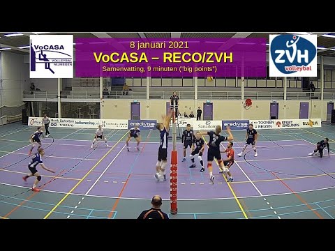 2022-01-08 VoCASA - ZVH (samenvatting, 9 min) Eredivisie Heren Volleybal