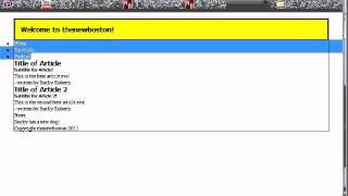 HTML5 Tutorial - 11 - Styling the Navigation Menu