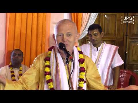 20180327 JPS Vyasa Puja Day offering by H.G.Atul Krishna Prabhu in Mayapur. #JayapatakaSwamiArchives