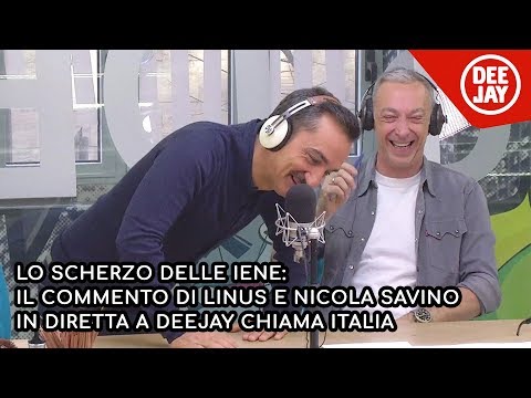 Scherzo de Le Iene a Linus: il commento a Deejay Chiama Italia