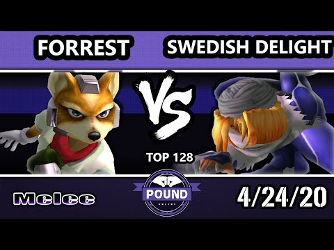 Pound Online 2020 Melee Top 128 - Swedish Delight (Sheik) Vs. Forrest (Fox) SSBM Singles