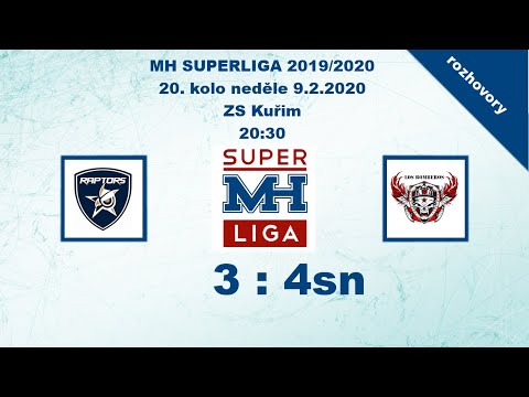 MH SUPERLIGA 20. kolo 2019/2020 Raptors vs Los Bomberos 3:4sn - rozhovory