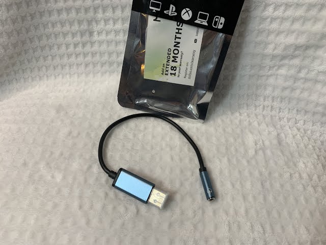 Vídeo relacionado con Holibanna Adaptador de Sonido USB Externo Negro Convertidor de Audio Estéreo para PC y Portátil Tarjeta de Sonido con Entrada para Auriculares y Micrófono Interfaz Plug-and-Play