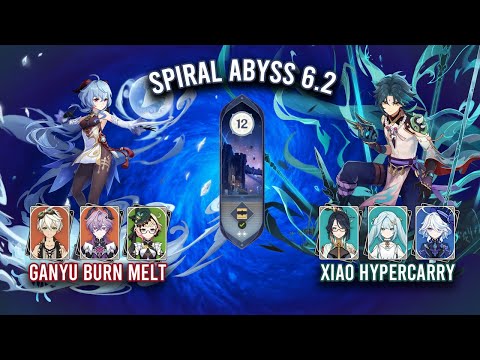 NEW Spiral Abyss 6.2 - C1 Ganyu Burn Melt & C0 Xiao Hypercarry | Genshin Impact