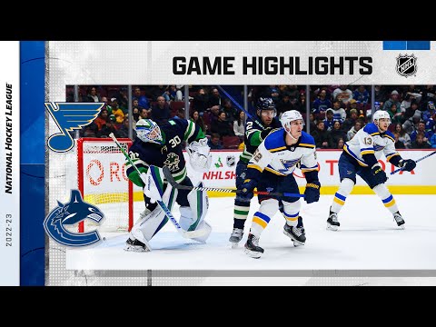 Blues @ Canucks 12/19 | NHL Highlights 2022