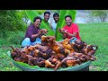 Whole Chicken Roast In Banana Leaves Full Chicken Using Banana Leaves