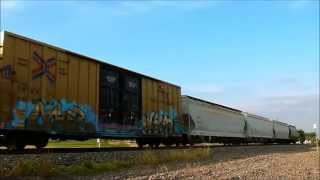 preview picture of video 'CSX Freight Detours On UP - Scott City, MO 07.06.14'