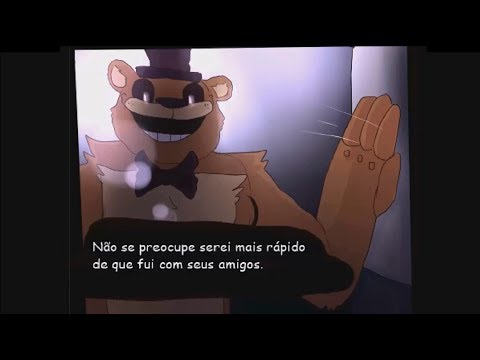 Desenho de Golden Freddy de Five Nights at Freddy's pintado e