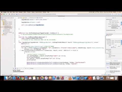 loging with facebook ios swift