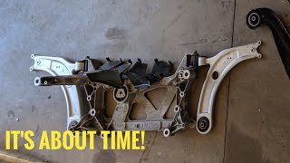 New Trailing Arms & Bushings! - Install | Deal Of The Year!! | MK7 Golf R