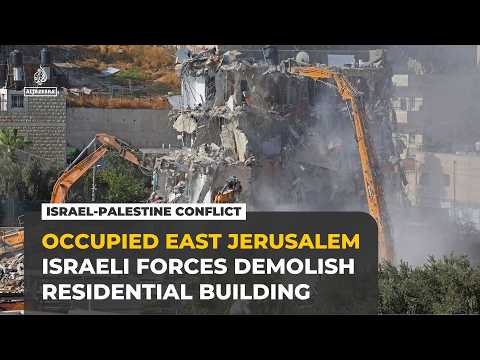 Israeli forces demolish residential building in occupied East Jerusalem