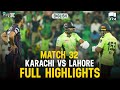 Full Highlights Karachi Kings Vs Lahore Qalandars 𝐄𝐍𝐆𝐋𝐈𝐒𝐇 Match 32 HBL PSL X M3