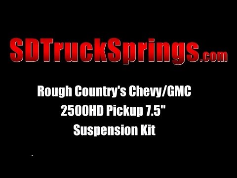 Rough Country 7.5 inch lift for Chevy Silverado / GMC 2500HD - Tutorial and Review SD Truck Springs
