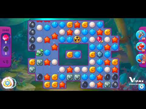 Fishdom. 5946 super hard level no boosters and diamonds - 15 moves