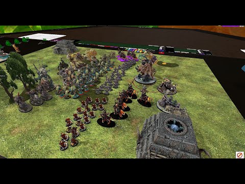 Age of Sigmar Battle report Maggotkin of Nurgle vs Chaos dwarfs