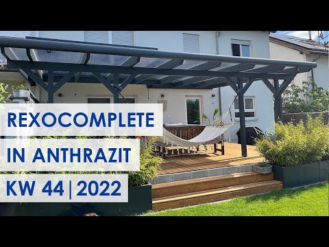 Holz-Terrassendach in Anthrazit? So sieht es aus! (Kundenbilder KW 44/2022)