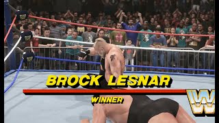 WWE 2K22: Brock Lesnar vs Andre the Giant (Ring Collapse KO)