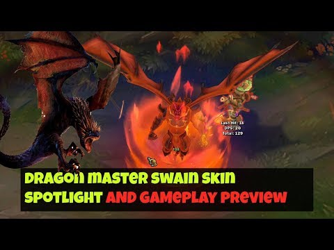 dragon master swain skin spotlight preview with Gameplay Swain champion spotlight 2018