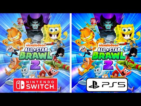 Nickelodeon All Star Brawl 2 PS5 vs Nintendo Switch Graphics Comparison