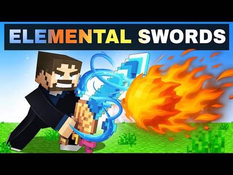 Using Elemental Swords in Minecraft