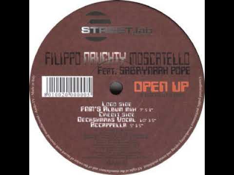 Filippo "Naughty" Moscatello Feat  Sabrynaah Pope ‎– Open Up (Accapella)