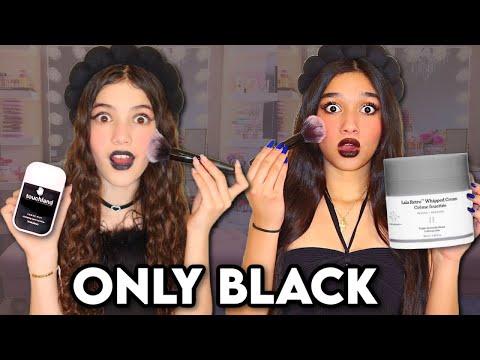 ONLY using BLACK MAKEUP & SKINCARE!🖤
