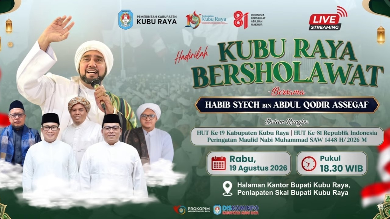 Kubu Raya Bersholawat Bersama Habib Syech Bin Abdul Qodir Assegaf