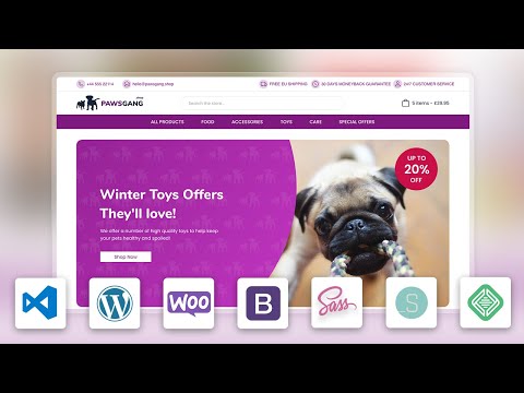 How to create a custom theme in WordPress from scratch - WooCommerce (Underscores & Bootstrap)