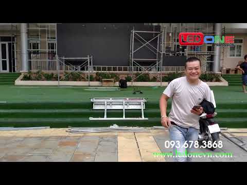 Trường Trung học Phổ thông Mỹ Đình | Ledone lắp đặt dự án thầu 50m2 màn hình Led P4 ngoài Sân Trường